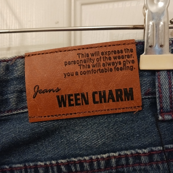 Ween Charm Slim Fit Jeans NWT Men's Distressed Size 28 - Picture 7 of 9